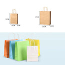 10Pcs Pure Colour Kraft Paper Gift Bags Tote Bags Kids Craft DIY Supplies