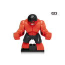 Anime Figure Marvel Superhero Mini Building Block Doll The Hulk Iron Man Assembly Building Block Toy Children's Birthday Gift