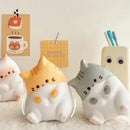 Soft PU Slow Rebound Cartoon Cat Pop Fidget Toy, 1PC Adorable Squeeze Ball, Stress Relief for Kids Adults, Halloween Christmas Gift