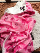 American Vintage Camo2024 Spring and Autumn New Loose and Lazy Oversize Cardigan Kitty cat Coat Women's Hoodie