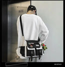 Harajuku Men Nylon Crossbody Bags for Women Messenger Bag Girls School Book Bags Youth Canvas Handbags Shoulder Bag Sac Bolsas