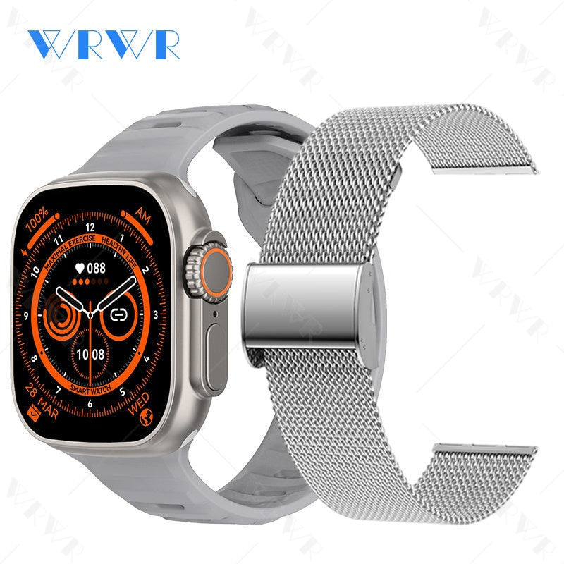 2023 Smart Watch Ultra Series 8 NFC Smartwatch Men Women Bluetooth Calls Wireless Charging Fitness Bracelet 2 Inch HD Screen