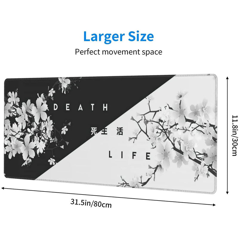 Gaming Mouse Pad, Mouse Mat Desk Pad, Stitched Edges Mousepad, 31.5 x 11.8 Inch