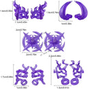 5PCS Cartoon Special Effects Pieces Arm Fist Wind Lightning Leg Flames Weapons Accessories Assemble Scene Bricks Kids for Toys