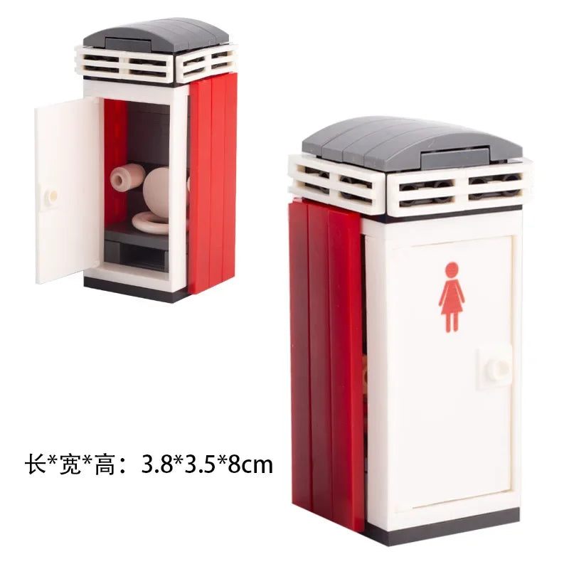 MOC City Series Building Blocks Figure Furniture House Kitchen Medieval Accessories DIY Bricks Set Christmas Toys for Kid Gifts