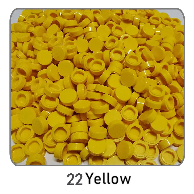 1000pcs DIY Pixel Art Bricks1x1 Round Tile Building Blocks Compatible with 98138 Anime Figure Assemble Toys Gift for Children