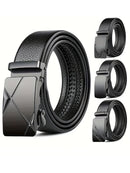 New Men's Belt Casual Fashion Automatic Buckle Business Leather Belts For Men Jeans High Quality Strap Ideal Gift Choice