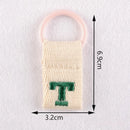 1Pc Aesthetic Initial Embroidery Alphabet Keychains Fabric DIY 26 Letters Unique Keyring Charms For Pouch Bags Accessories Gift