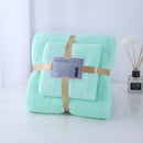 Towel Bath Towel Sub Set Warp Knit Coral Velvet Cut Edge Absorbent Event Gift Towel Set New Absorbent Towel Bath Towel Set