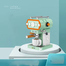 Simulation of modern coffee machine building blocks bread machine  puzzle assembly toy decoration retro nostalgia