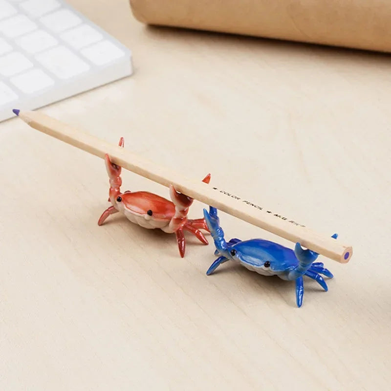 Easy To Hold Useful Weightlifting Crab Pen Holder Bright Color Crab Pen Holder Simulation for Students