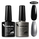 2pcs*7.5ml VENALISA Nail Gel Polish Glitter Gel Lacquer Base Nowipe Top Nail Art Salon Soak off Organic UV LED Nail Gel Varnish