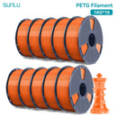 SUNLU 10KG PETG/ABS Filaments 10Rolls 3D Filament 1KG/roll 1.75mm 100% Filament Lines Up Neatly For 3D Printing From EU US
