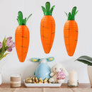 Carrot Paper Lanterns Easter Lantern Colorful Folding Paper Lampshades 2024 Happy Easter Day Party Decor