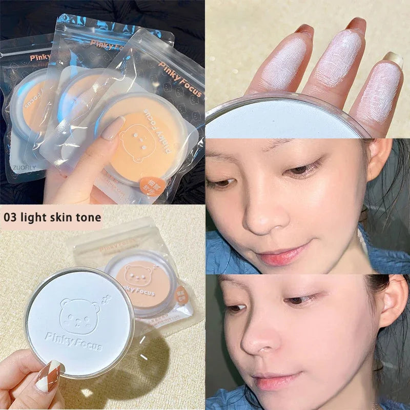 99% Aloe Vera Softening Powder Waterproof Moisturizing Concealer  Foundation Fixed Make Up Oil Control Facial Makeup Cosmetics