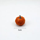 10pcs Velvet Artificial Pumpkin Decoration Desktop Pumpkin Ornament Christmas Thanksgiving Harvest Festival Halloween Decoration