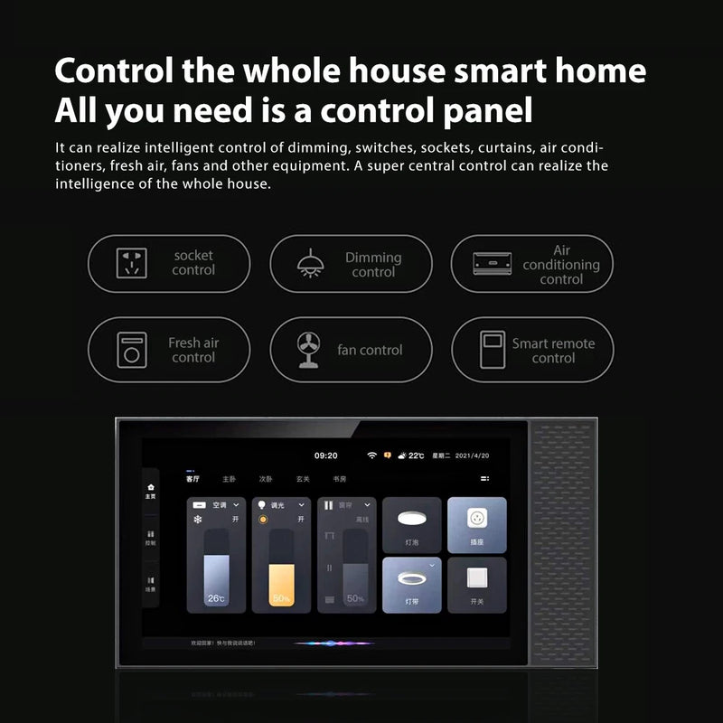 Tuya Smart Home Control Panel Controls All Tuya Smart Products Such As Home Smart Speakers and Lights Smart Home Automation