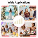 4PCS Foldable Wedding Cardboard Flower Columns,Cardboard Centerpiece Display,Cylinder Pedestal Stands For Wedding Birthday