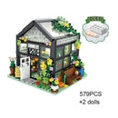 194PCS City Building Blocks Sets Kits Friends House Bedroom Kitchen Model 3 IN 1 Deform Brinquedos Educational Toys for Girls