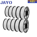 JAYO 3D Filament Printer PLA PLUS/PLA /PETG/PLA+2.0/ABS/TPU 1.75mm 10Rolls for FDM 100%No bubbel 3D Printer Materials DIY Gift