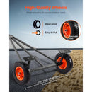 SucceBuy 420lbs Boat Trailer Dolly Carbon Steel Kayak Mover with 15.7in Pneumatic Tires & Bracket for Moving Fishing Motorboat