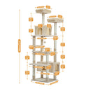 The Savannah | Multi-Level Cat Tree Tower with Scratching Posts & Condo