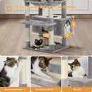 The Savannah | Multi-Level Cat Tree Tower with Scratching Posts & Condo