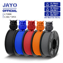 JAYO 5Rolls PETG Filament 1.75mm High Speed PETG 3D Printer Filament 1.1KG/Roll High Flow Speedy Matte 3D Printing Materials