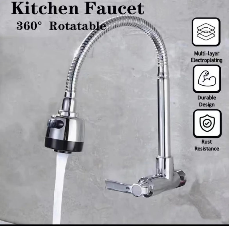 Kitchen Wall Mounted Sink Faucet Universal Flexible Kitchen Faucet Mop Pool Single Cold Sink Faucet Taps Кран Для Кухни