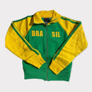 Y2K Aesthetic Brazilian Green Oversized Sweatshirt 2023 Men Women Letter Embroidery Zipper Hoodie Vintage Gothic Jacket Men Coat