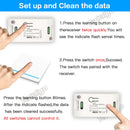 Wireless Smart Light Switch RF 433MHz Remote Control Switch AC 95-250V 10A Module 86 Wall Panel for Bedroom,Gallery Lights Lamp