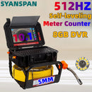 Pipe Inspection Camera 10.1inch1080P Screen,SYANSPAN Sewer Endonscope Self-Leveling 512HZ Sonde/Transmitter Meter Counter 30/50M