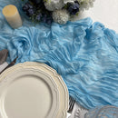 Event Designing Table Runner Cheese Cloth Gauze Crepe Rustic Wedding Party Decor Farmhouse Tabledecor House Warming Gift Easter