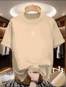 Trendige Kurzarm-T-Shirts für Herren und Damen, beliebter Sommerstil, vielseitig, figurbetont bedruckte Rundhals-Oberteile