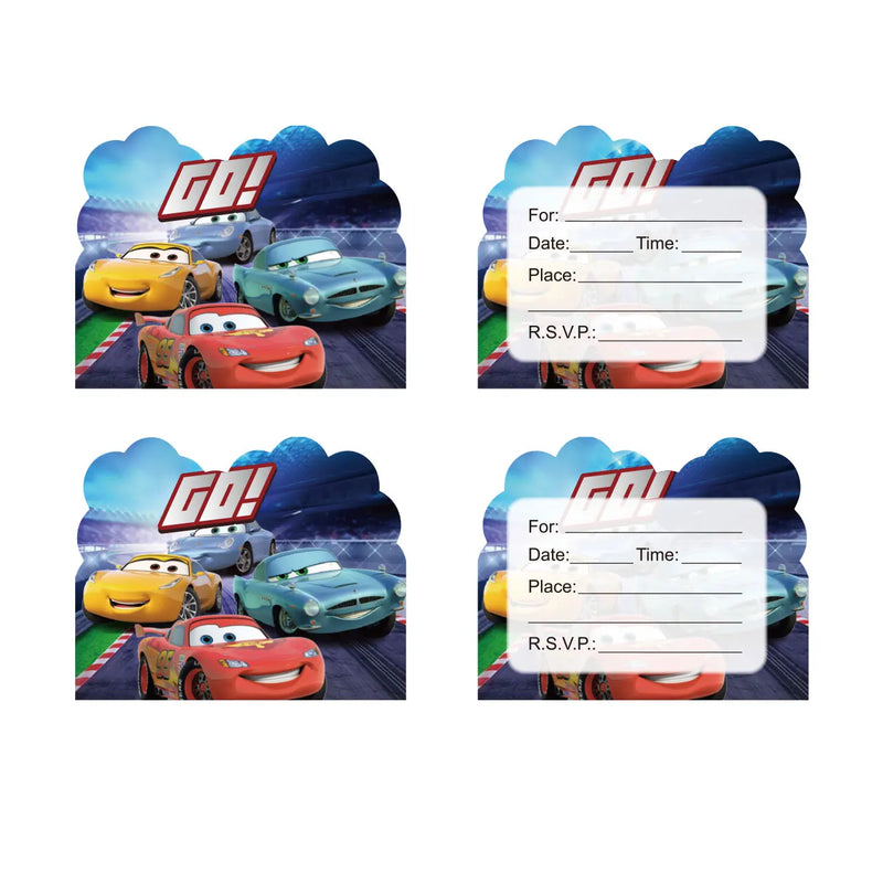 Disney Cars Birthday Party Decorations Lightning Mcqueen Disposable Tableware Set Cups Plates Balloon for Race Party Baby Shower