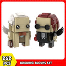 MOC Movie Good Omens Angels Aziraphale & Demons Crowley Brickheadz Building Blocks Action Figures Comedy Character Toys Gifts