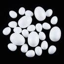 9/7/6/5cm Unfinished White Easter Eggs 20 Pcs Bird Pigeon Eggs Painted DIY Craft  Kids Gift Easter Party Deorations for Home