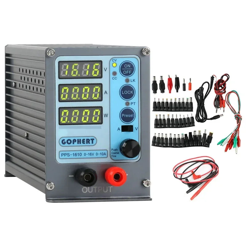 NPS-1601 New Version Laboratory DIY Adjustable Digital Mini Switch DC Power Supply WATT With Lock Function 32V 16V 60V 5A 10A 3A