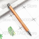 Wholesale 100 50 20Pcs Laser Engraver Personalized Customized Logo Ball Pen Creative Business School Birthday Wedding Small Gift