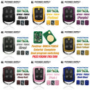 AutokeySupply  DPN54 PXN54 Remote Key Alarm System, Double Program PX32/EX300 293/300 Complete Colorful For Brazil Positron Flex
