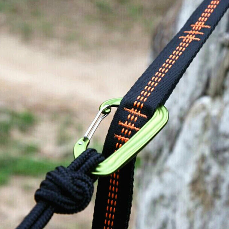 2Pcs High Bearing Capacity Hammock Straps 600lbs Breaking Strength Polyester Hammock Belt Rope With Ring Buckle