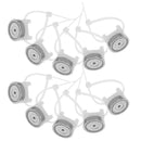 10 Pcs Cable Holder Tie Mount Nylon Ties Base With Stable Wire Fixing Seat Zip Cable Tie Mount