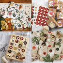 1sheet Merry Christmas Stickers Santa Claus Gifts number Seal Labels Stickers merry Xmas Decor for home new year Labels Navidad