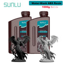 SUNLU 2KG Water Washable / Water Washable ABS Resin Resin 1000G/Bottle 405nm Rapid UV-Curing Photopolymer Resin For LCD 3D Print
