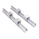 2Pcs SBR16 Linear Rail Guide 300 400 500 600 1000 1200 1500mm + 4pcs SBR16UU Linear Bearing Block Linear Rail Set