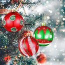 6cm Weihnachtsbaumkugel Bunte bemalte Kugeln Hängende Anhänger Ornamente Weihnachten Neujahr Party Heimdekoration Zubehör