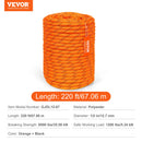 SucceBuy 220ft Dual-Weave Polyester Rope 48-Strand Outdoor Accessories Emergency Cord for Camping Swinging Rappelling Rescue