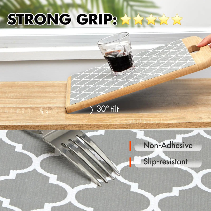 1pc Drawer and Shelf Liner for Kitchen Cabinet Non-Adhesive Non-Slip Waterproof Shelf Liner Easy to Clean for Shelves, Desks