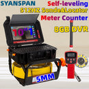 Pipe Inspection Camera 10.1inch1080P Screen,SYANSPAN Sewer Endonscope Self-Leveling 512HZ Sonde/Transmitter Meter Counter 30/50M
