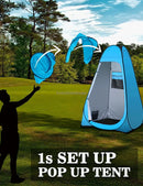 Portable Privacy Shower Tent Outdoor Waterproof Changing Room Shelter for Camping Hiking Beach Toilet Shower Bathroom